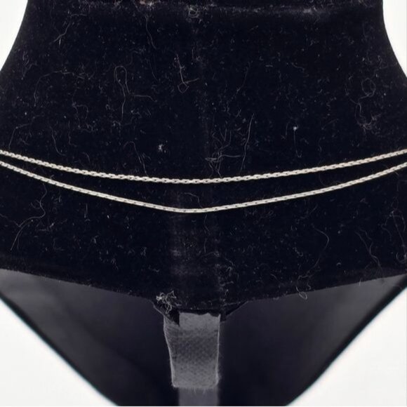 Alex and Ani Silver Tone Hand of Fatima Expandable Necklace Green Enamel Signed - Picture 6 of 6